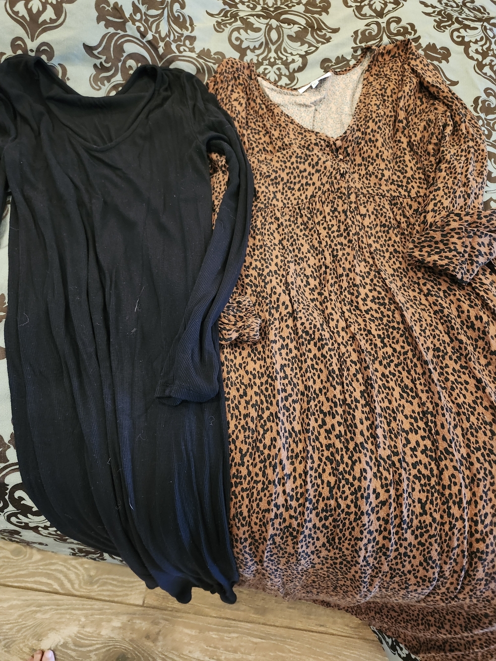 2 Maternity Maxi Dresses